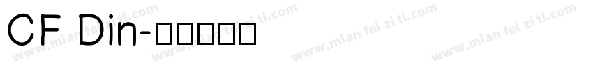 CF Din字体转换
